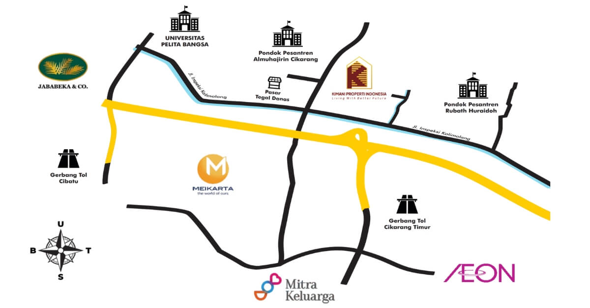 Layout lokasi Kimani Residence