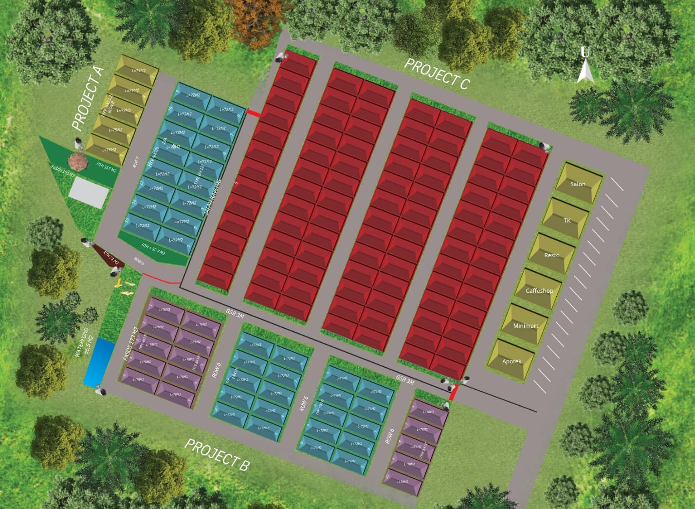 Layout Master Plan Kimani Residence